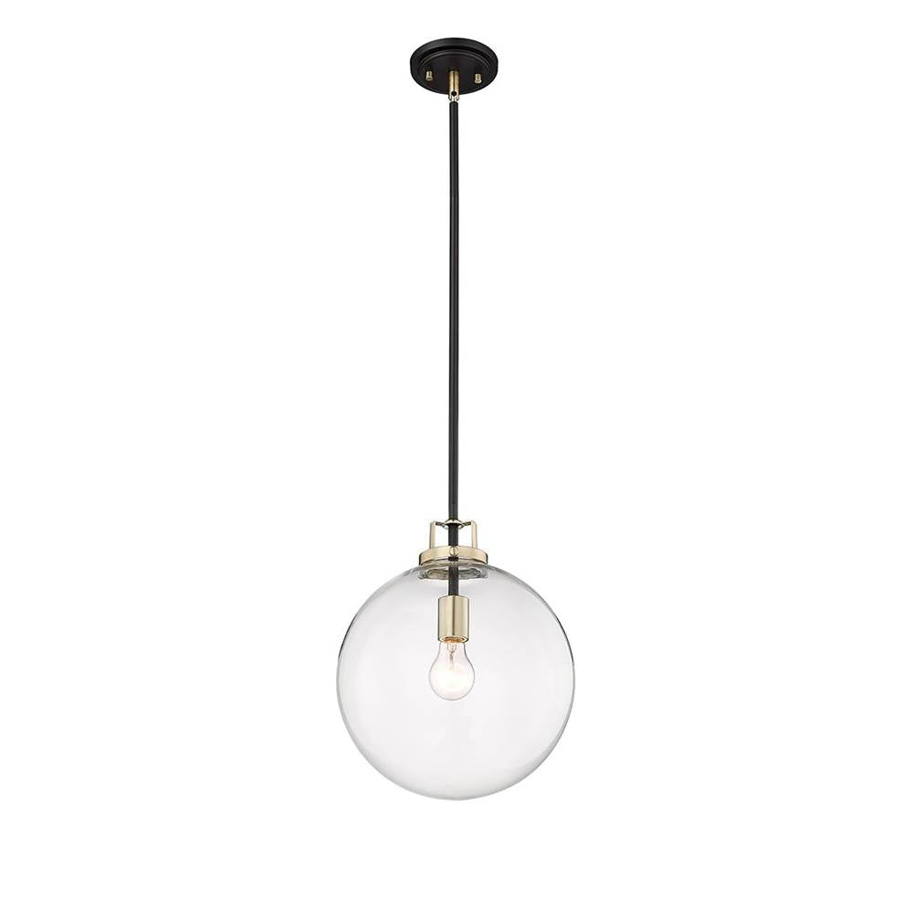 Millennium Lighting 9202-MB/MG Matte Black Modern Gold Pendant Light Image 1