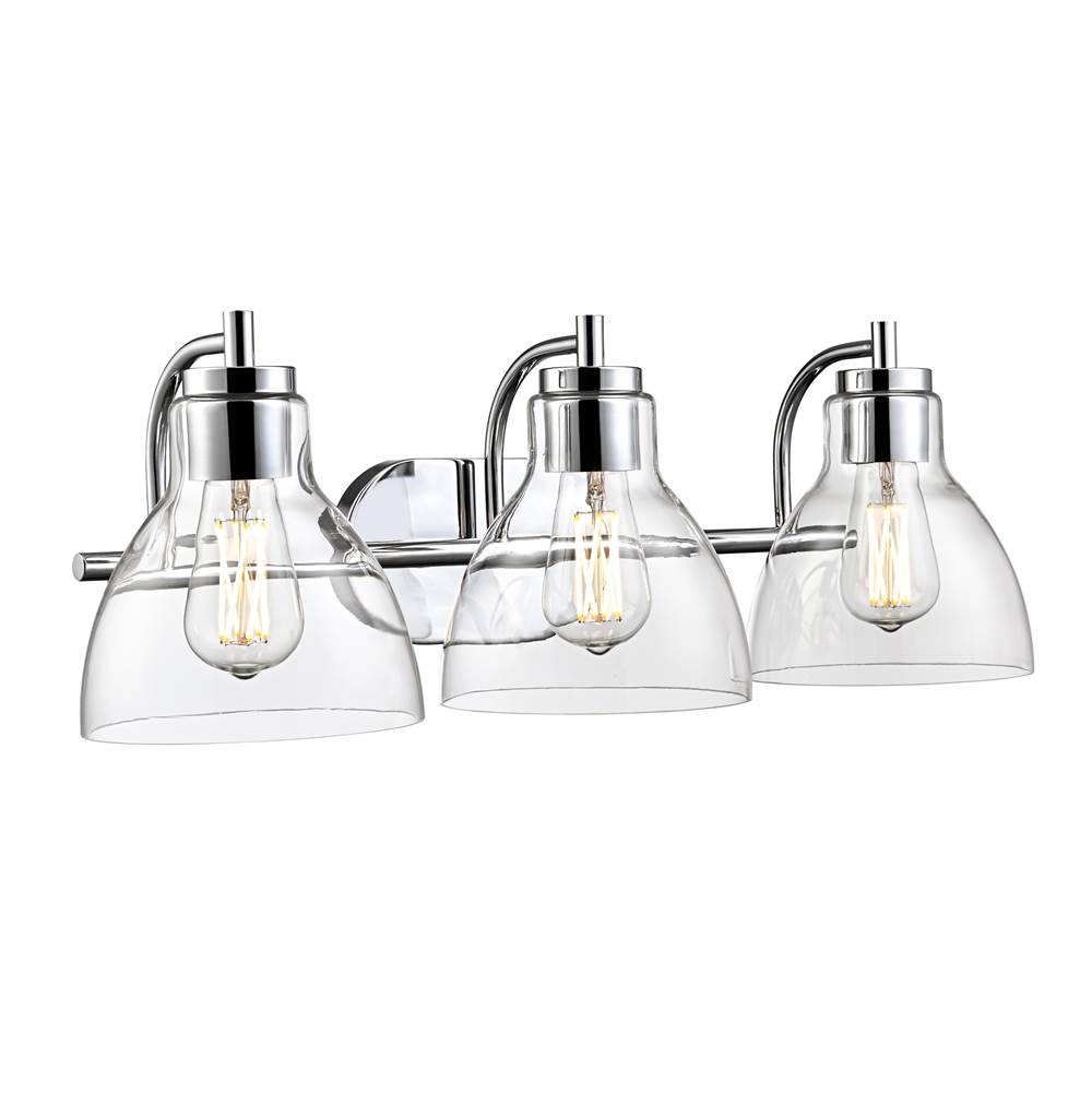 Millennium Lighting 6203-CH Chrome Knightsdale 25.25'' 3-light Vanity - Chrome Image 1