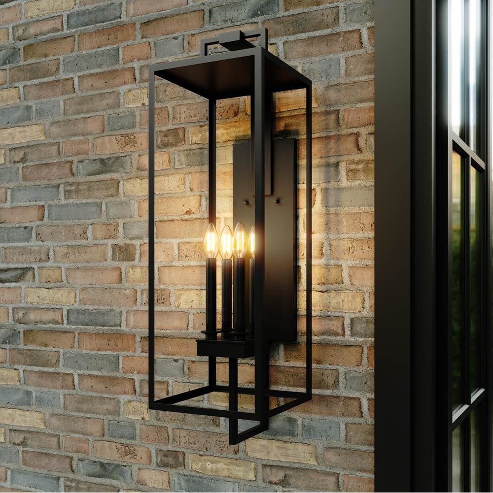 Millennium Lighting 280004-TBK Textured Black Lamont 34'' High 4-light Outdoor Wall Sconce - Textured Black Image 3