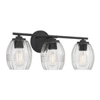 Millennium Lighting 9993-MB Matte Black Miravelle 22.25'' Wide 3-light Vanity Image 1