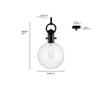 Millennium Lighting 204101-VB Vintage Brass Glanora  8'' Wide 1-light Mini Pendant Image 2