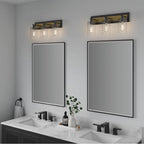 Millennium Lighting 25003-MB/VB Matte Black,Vintage Brass Vanity Image 2