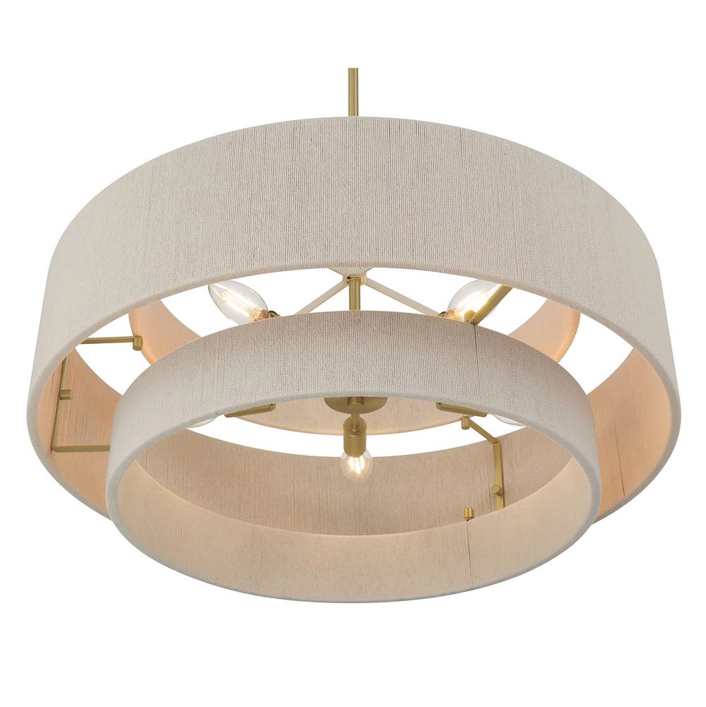 Millennium Lighting 208105-VB Vintage Brass Helbert 24'' Wide 5-light Pendant Image 7