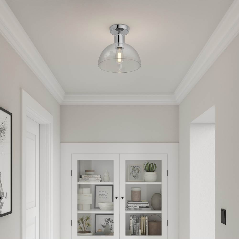 Millennium Lighting 6021-CH Chrome Knightsdale 10'' Wide 1-light Semi-flush Mount Image 4
