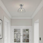 Millennium Lighting 6021-CH Chrome Knightsdale 10'' Wide 1-light Semi-flush Mount Image 4