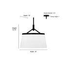 Millennium Lighting 240103-MB Matte Black Montrine 16'' Wide 3-light Pendant Image 2