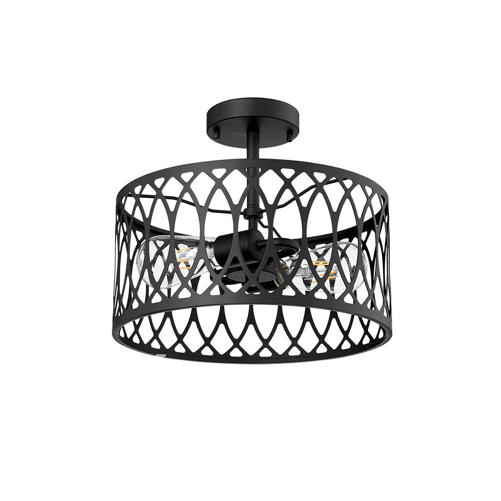 Millennium Lighting 4212-MB Matte Black Semi-flush Ceiling Mount Image 5