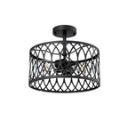 Millennium Lighting 4212-MB Matte Black Semi-flush Ceiling Mount Image 5