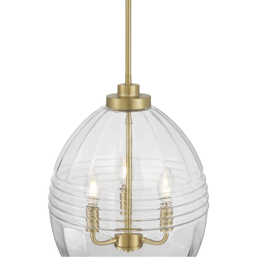Millennium Lighting 9983-VB Vintage Brass Miravelle 13'' Wide 3-light Pendant Image 6