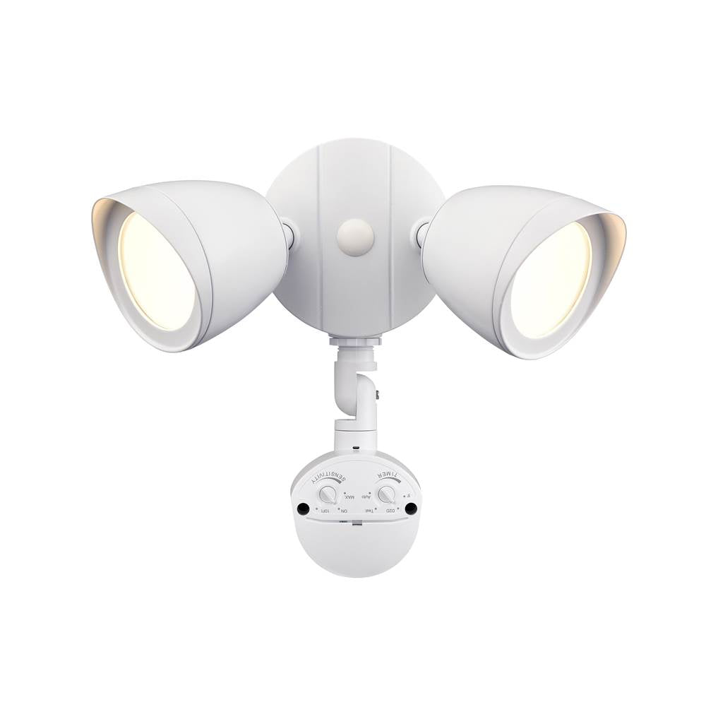 Millennium Lighting  10.5'' High 2-light Led Outdoor Security Flood Light - Powder Coated Matte White