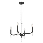 Millennium Lighting 220104-MB Matte Black Viremont 22'' Wide 4-light Chandelier Image 1