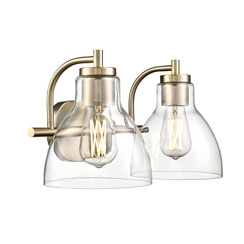 Millennium Lighting 6202-MG Modern Gold Knightsdale 17.5'' 2-light Vanity - Modern Gold Image 6