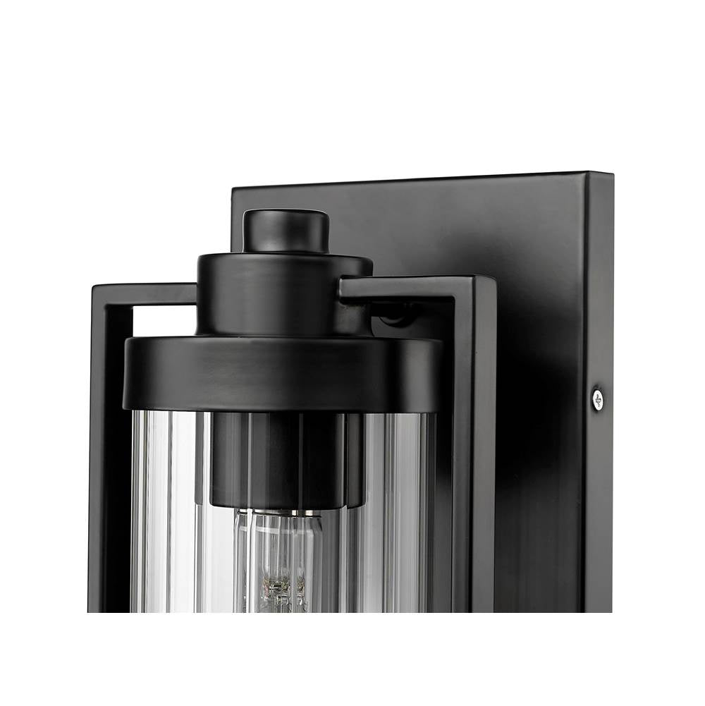 Millennium Lighting 192001-PBK Powder Coated Black Braselton 14'' High 1-light Outdoor Wall Sconce - Powder Coated Black Image 5