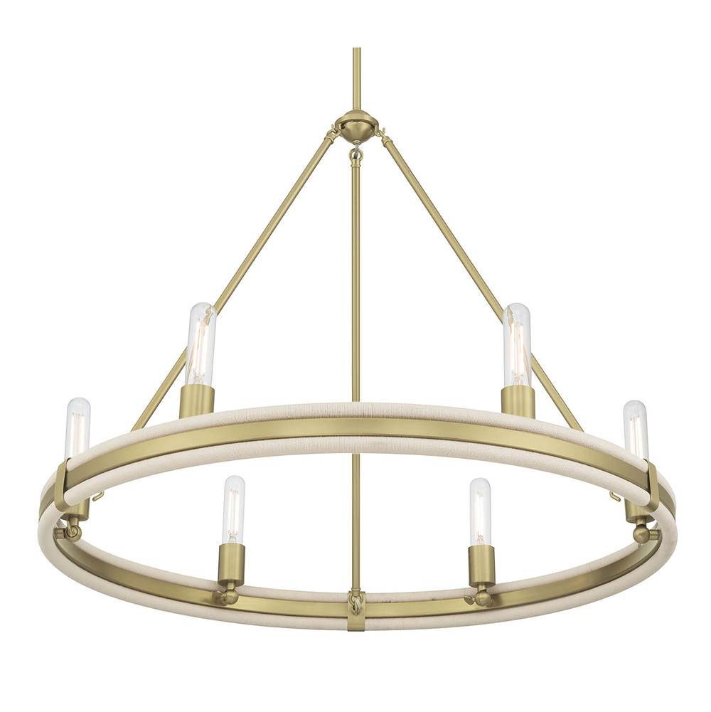 Millennium Lighting 207106-VB Vintage Brass Rovessa 32'' Wide 6-light Chandelier Image 7