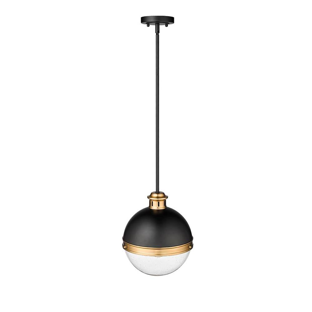 Millennium Lighting 4257-MB/AB Matte Black,Aged Brass Pendant Light Image 2