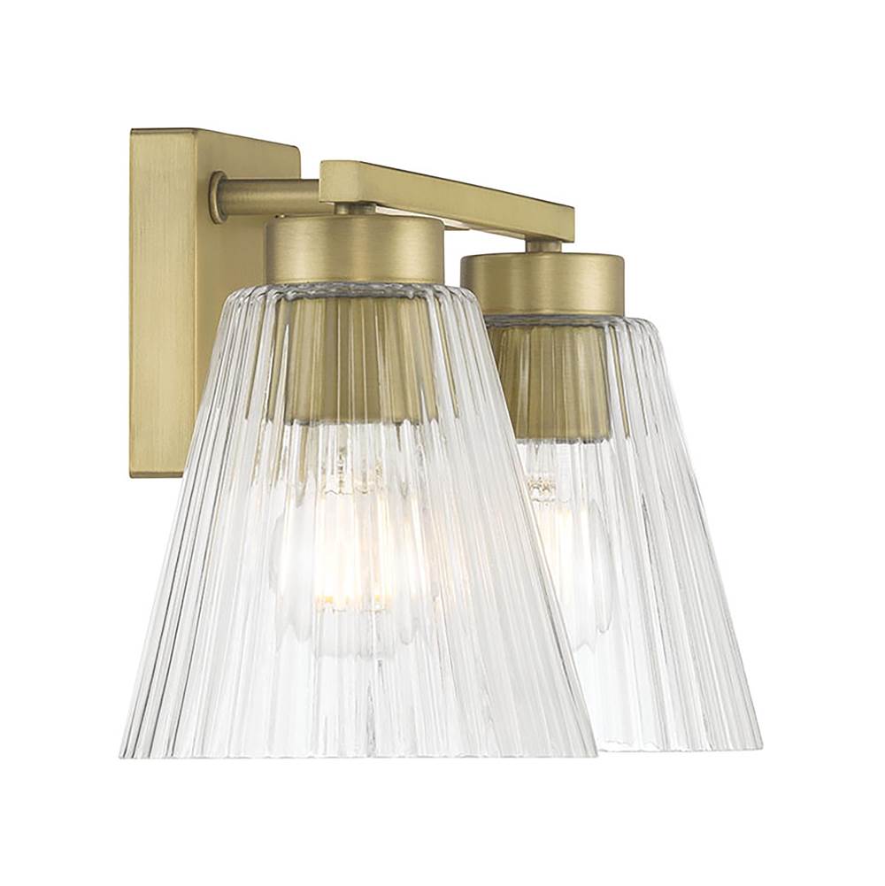 Millennium Lighting 63002-VB Vintage Brass Riville 13.75'' Wide 2-light Vanity Image 7