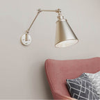 Millennium Lighting 10001-MG Modern Gold Swing Arm Sconce Light Image 2