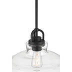 Millennium Lighting 98101-MB Matte Black Clarien  14'' Wide 1-light Pendant Image 6