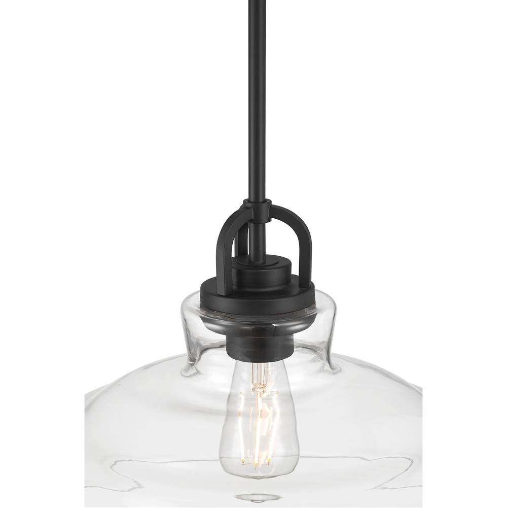 Millennium Lighting 98101-MB Matte Black Clarien  14'' Wide 1-light Pendant Image 6