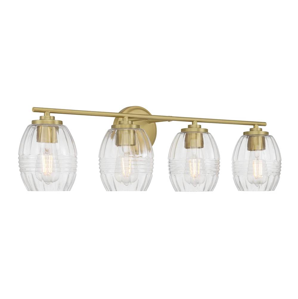 Millennium Lighting 9994-VB Vintage Brass Miravelle 30.5'' Wide 4-light Vanity Image 8