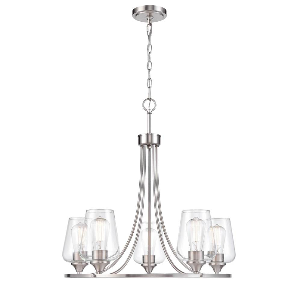 Millennium Lighting 9725-BN Brushed Nickel Chandelier Ceiling Light Image 2
