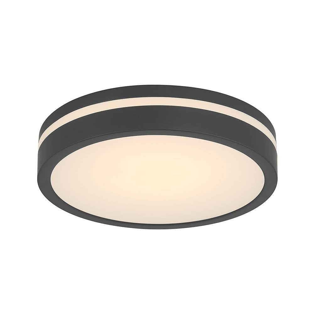 Millennium Lighting 401001-MB Matte Black Soltra 13'' Wide Led Flush Mount Image 1