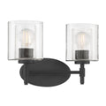 Millennium Lighting 270202-MB Matte Black Solventa 15'' Wide 2-light Vanity Image 1
