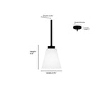 Millennium Lighting 64101WG-MG Modern Gold Strayhan 5.75'' Wide 1-light Mini Pendant Image 2