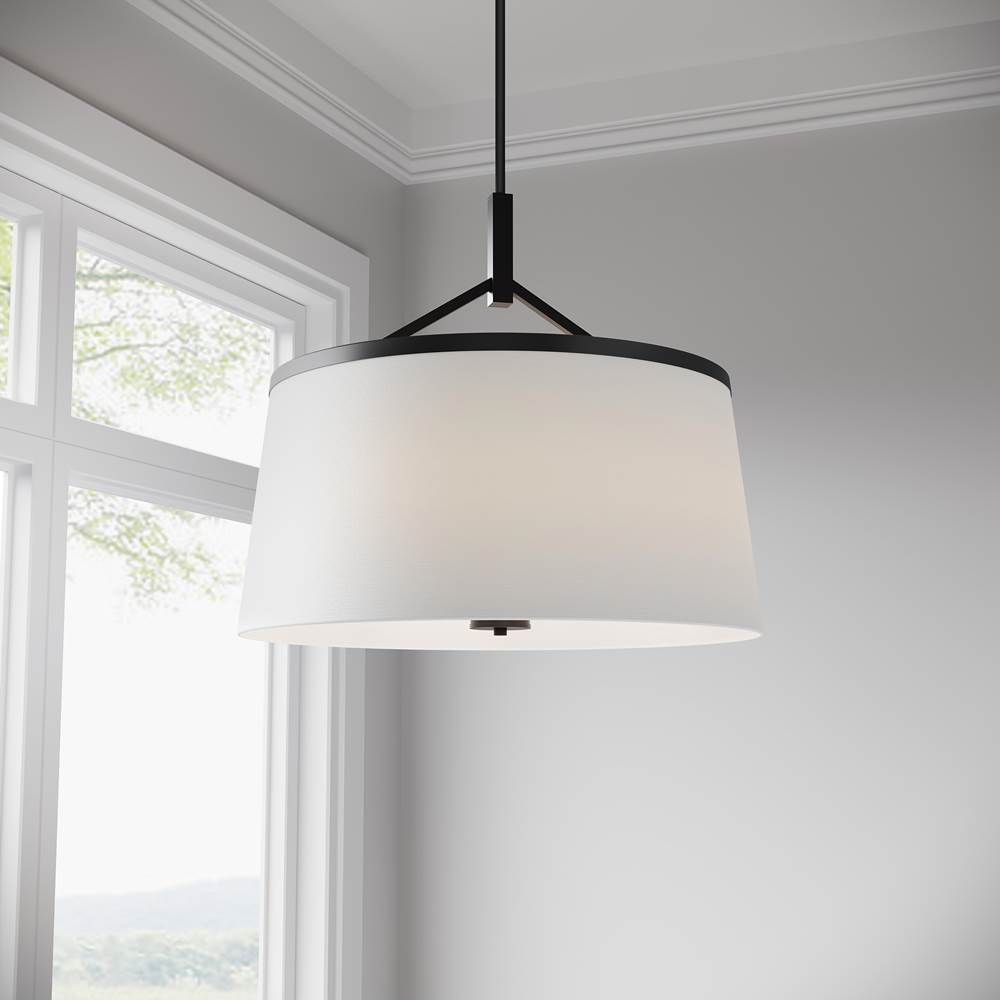 Millennium Lighting 240106-MB Matte Black Montrine 24'' Wide 6-light Pendant Image 4