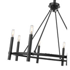 Millennium Lighting 25608-MB Matte Black Skyva 30'' Wide 8-light Chandelier - Matte Black Image 4
