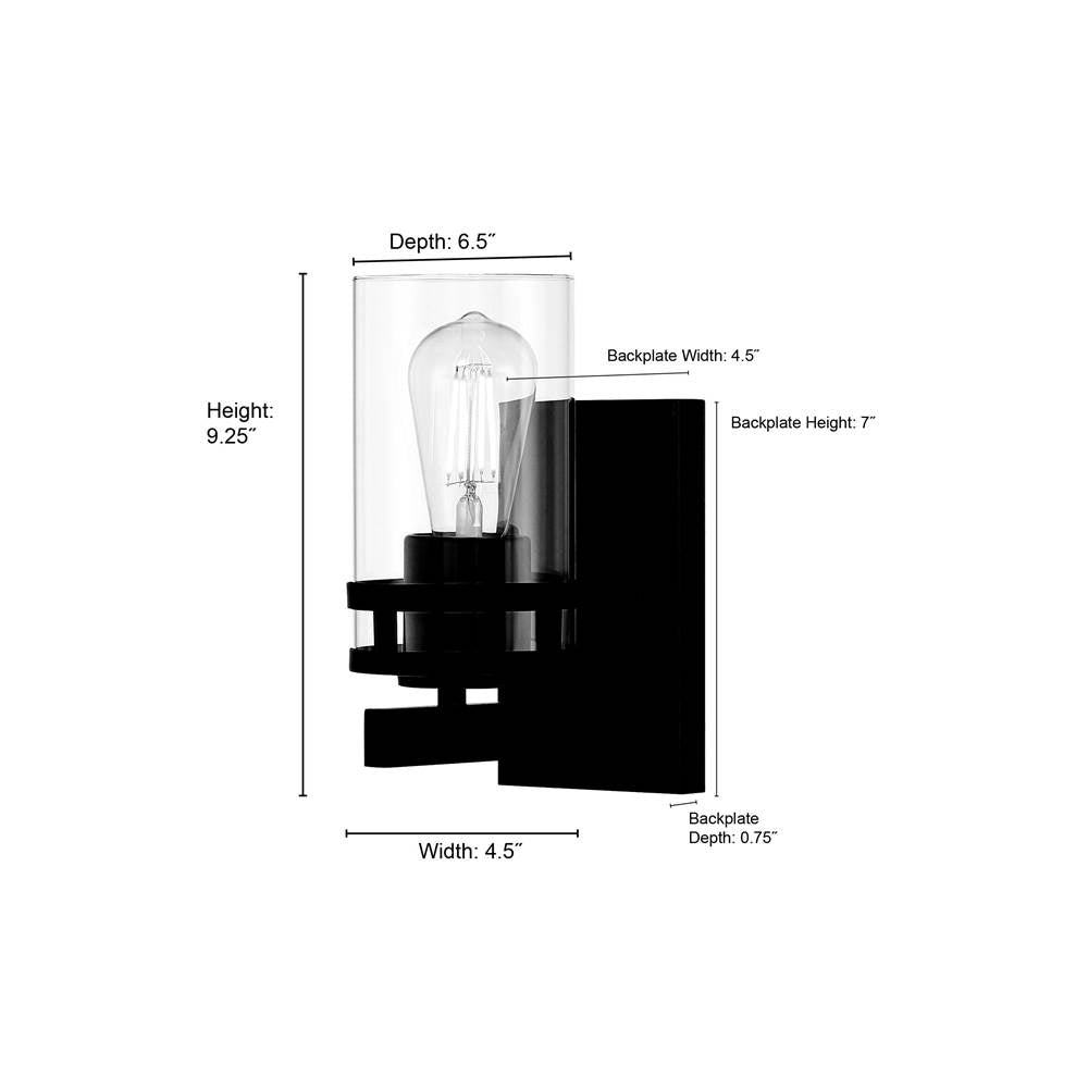 Millennium Lighting 91021-MG Modern Gold Lunden  9.25'' High 1-light Wall Sconce Image 2