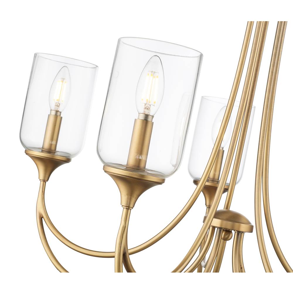 Millennium Lighting 22405-VB Vintage Brass Chandelier Ceiling Light Image 4