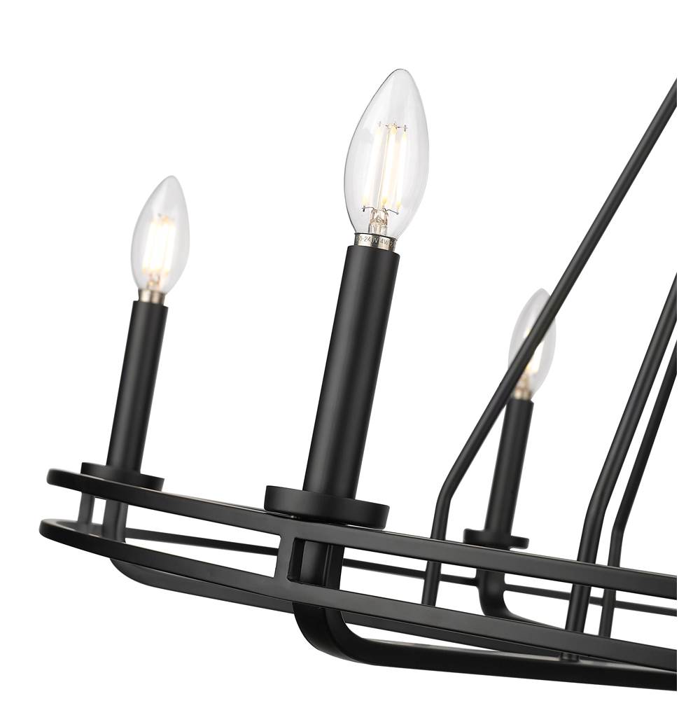 Millennium Lighting 21606-MB Matte Black Jody 32.5'' Wide 6-light Chandelier - Matte Black Image 5