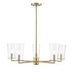 Millennium Lighting Maccan 31'' Wide 5-light Chandelier - Vintage Brass