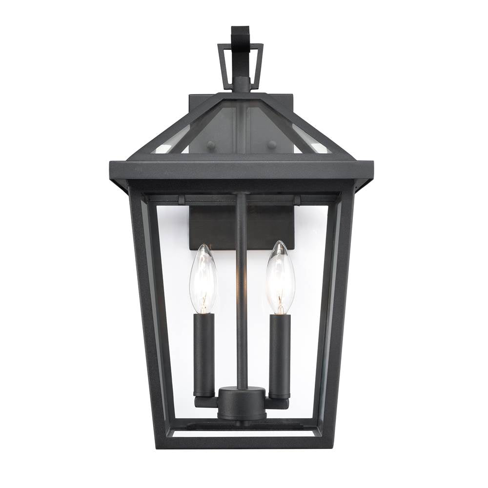 Millennium Lighting 92202-TBK Textured Black Outdoor Wall Sconce Image 1