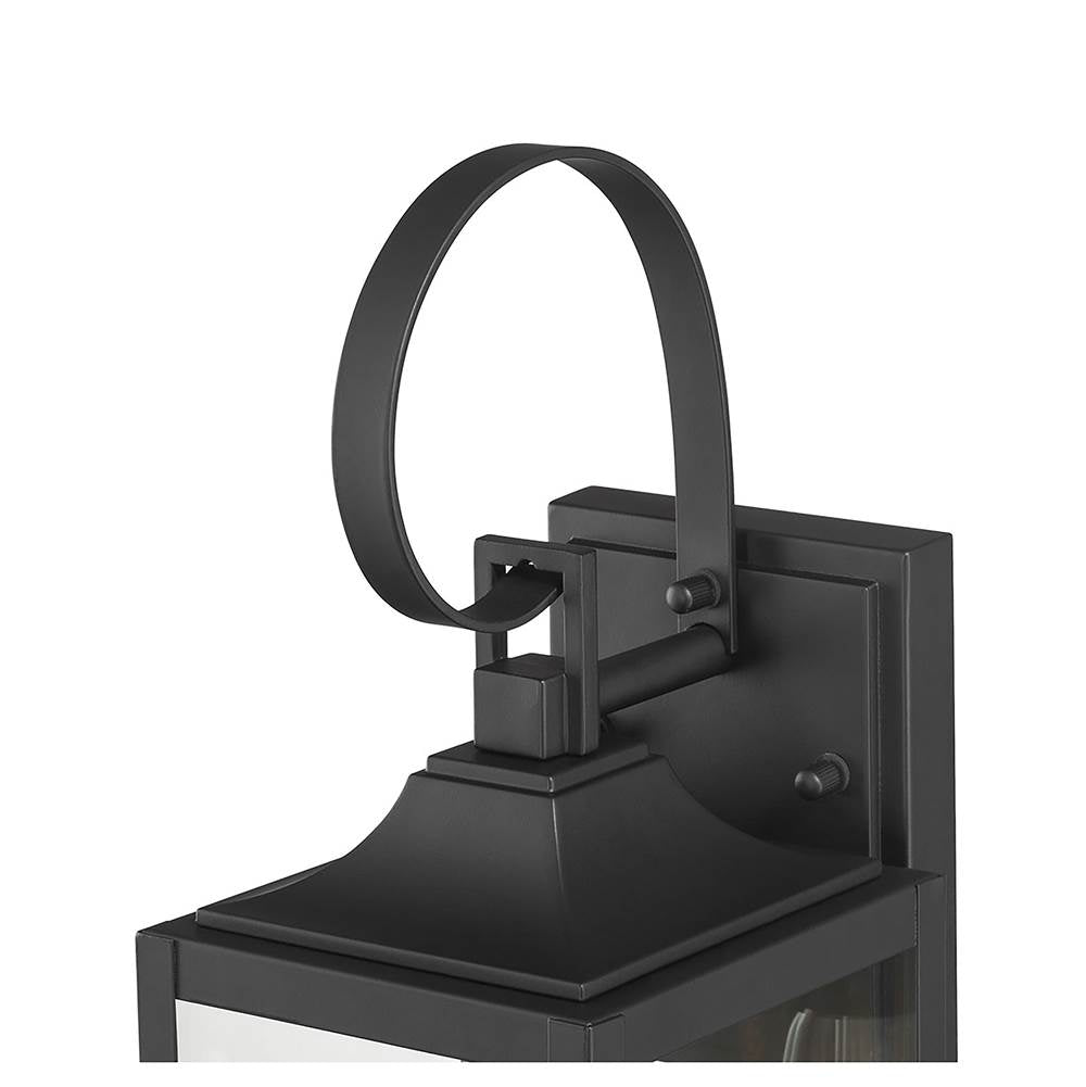 Millennium Lighting 402001-PBK Powder Coated Black Halston 16.75'' High 1-light Outdoor Lantern Image 6
