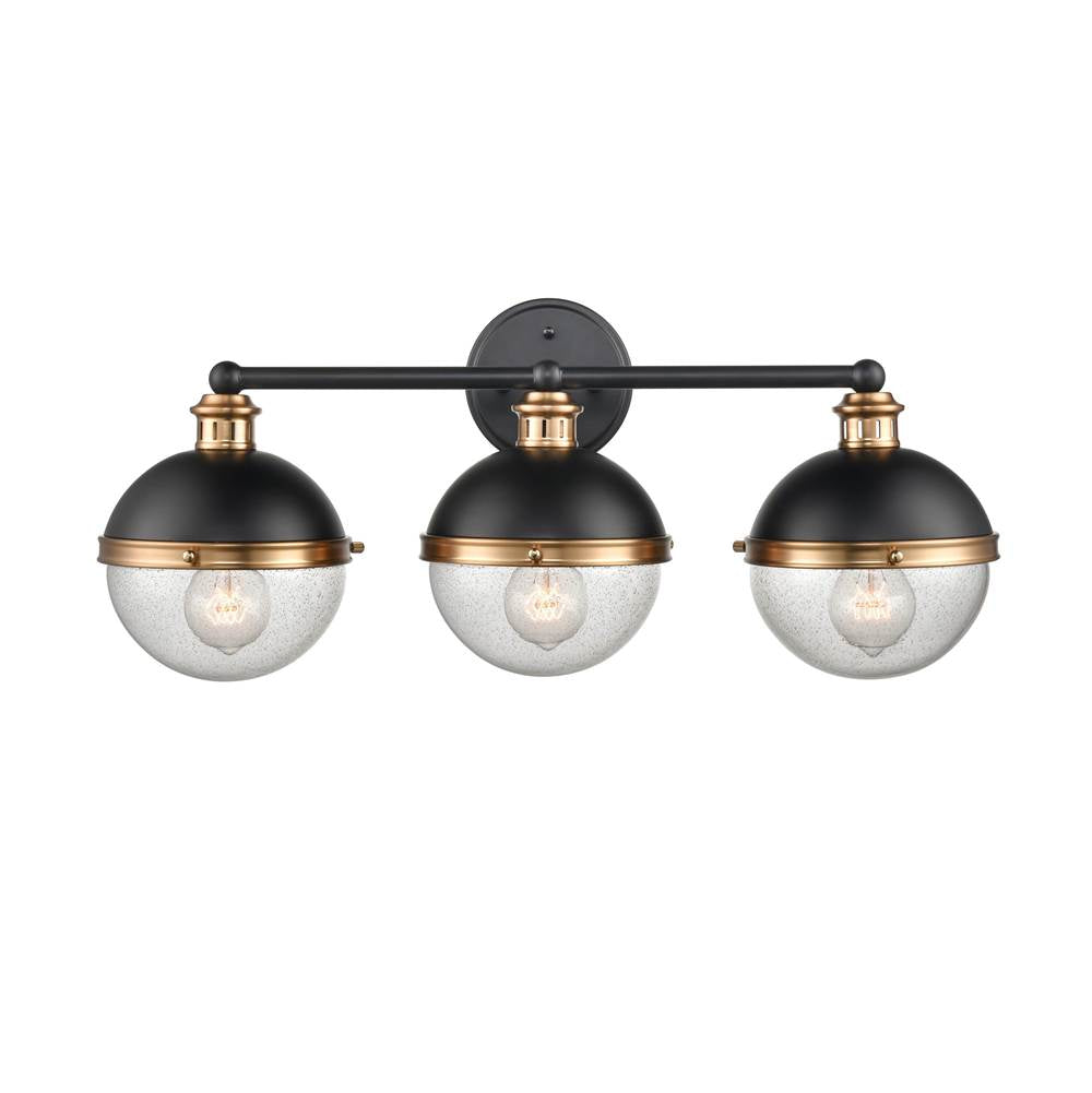 Millennium Lighting 4253-MB/AB Matte Black,Aged Brass Vanity Image 1