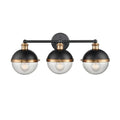Millennium Lighting 4253-MB/AB Matte Black,Aged Brass Vanity Image 1