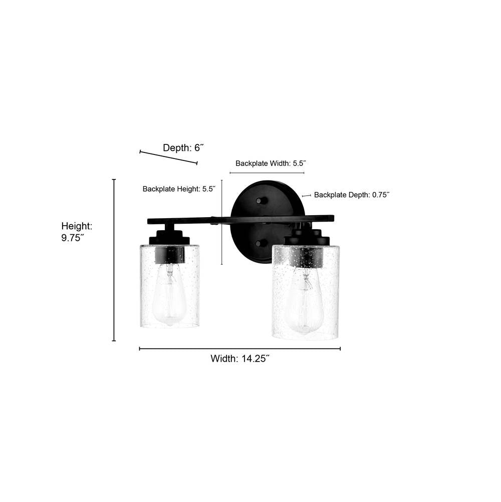 Millennium Lighting 3682-MG Modern Gold Moven 14.25'' Wide 2-light Vanity - Modern Gold Image 3
