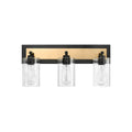 Millennium Lighting 25003-MB/VB Matte Black,Vintage Brass Vanity Image 1