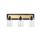 Millennium Lighting 25003-MB/VB Matte Black,Vintage Brass Vanity Image 1
