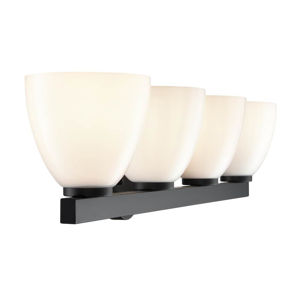 Millennium Lighting 49004-MB Matte Black Apria 33'' Wide 4-light Vanity - Matte Black Image 7