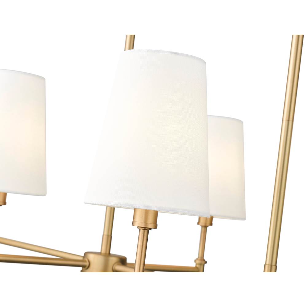 Millennium Lighting 16506-VB Vintage Brass Adorra 48'' Wide 6-light Chandelier - Vintage Brass Image 6