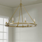Millennium Lighting 207108-VB Vintage Brass Rovessa 39'' Wide 6-light Chandelier Image 4