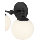 Millennium Lighting 201102-MB Matte Black Orlisse 14.75'' Wide 2-light Vanity Image 5