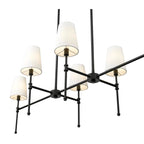 Millennium Lighting 16506-MB Matte Black Adorra 48'' Wide 6-light Chandelier - Matte Black Image 7