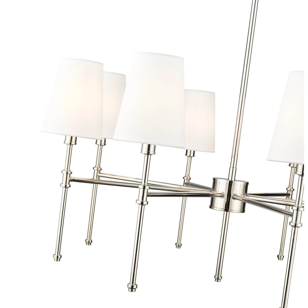 Millennium Lighting 16108-PN Polished Nickel Adorra 30'' Wide 8-light Chandelier - Polished Nickel Image 4