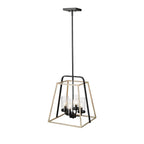 Millennium Lighting 3004-MB/GW Matte Black,Grey Wood Pendant Light Image 2