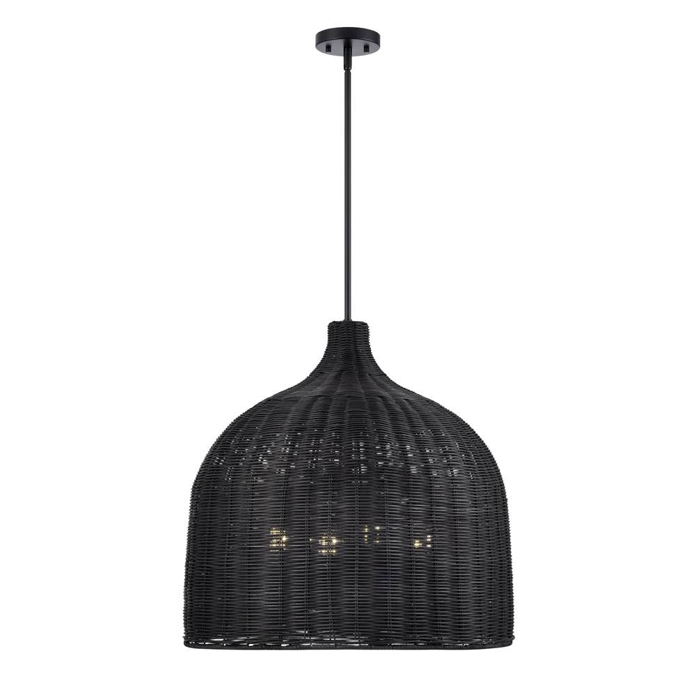 Millennium Lighting Elise 24.25'' Wide 4-light Pendant - Matte Black