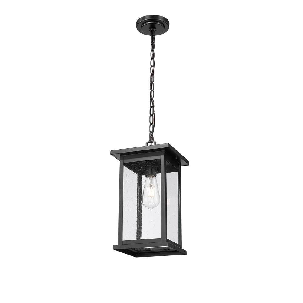 Millennium Lighting 4125-PBK Powder Coated Black Outdoor Hanging Lantern Image 5